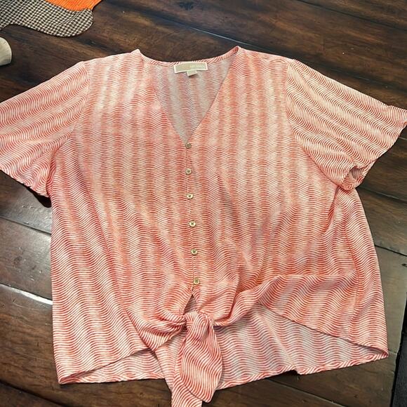 Michael Kors Short Sleeved Blouse- Size L - Picture 1 of 7